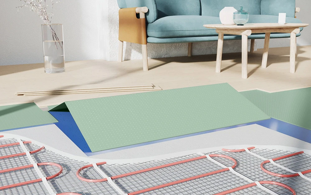 Подложка-гармошка Solid AntiSlip под SPC, LVT, WPC 1.5 мм (10.5 м²)